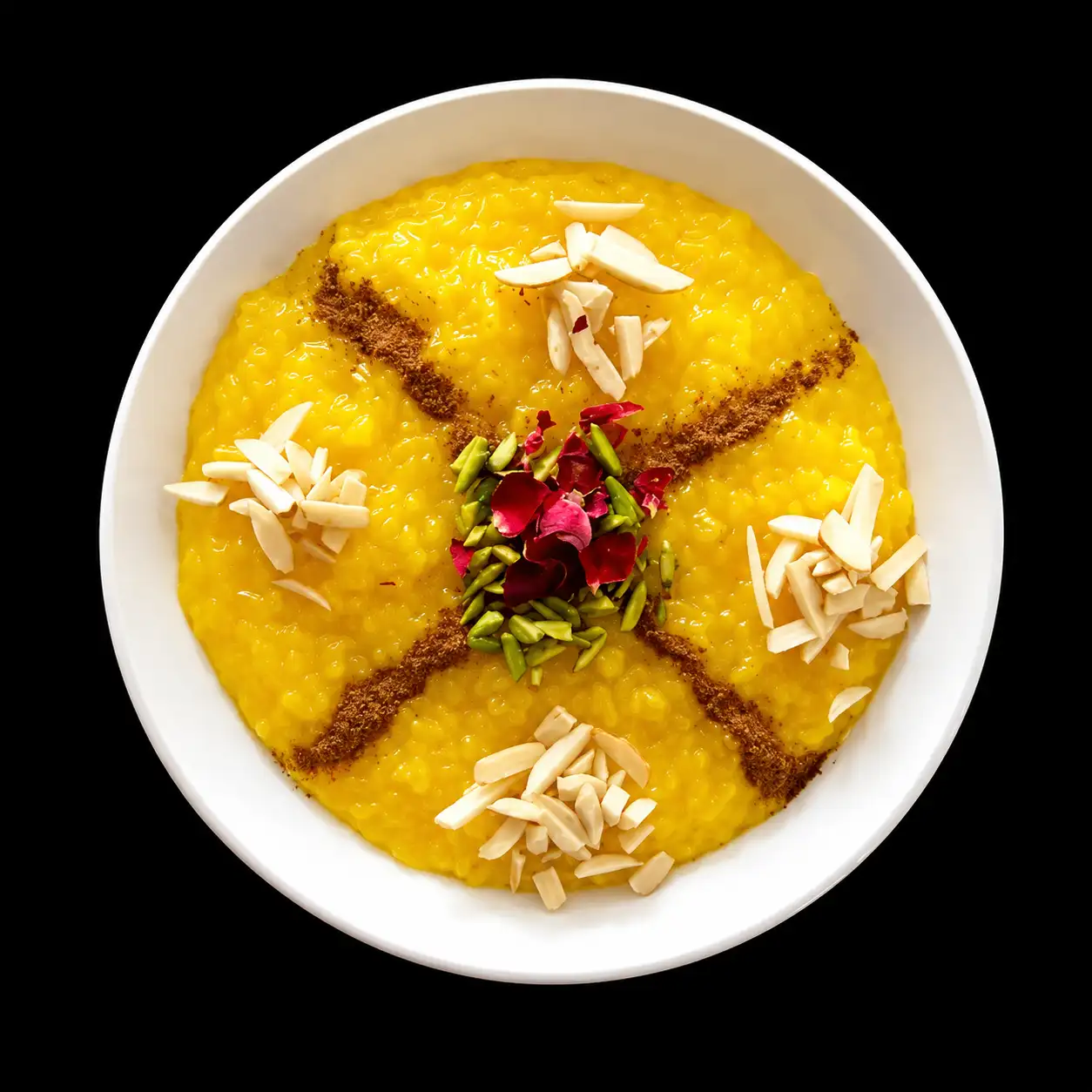 Street-Kabab-Sholeh-Zard Persian Saffron Rice Pudding - Image 1